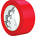 Scotch Color Box Sealing Tape 311 - 110 yd Length x 2" Width - 2 mil Thickness - 3" Core - Acrylic - Polypropylene Film Backing - Lightweight, UV Resistant, Medium Duty - 1 Roll - Red