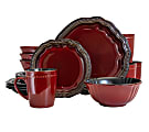 Elama 16-Piece Stoneware Dinnerware Set, Regency 1 thumbnail image