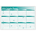 ComplyRight 2024 Calendar Planner, 36" x 24", Green