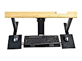 Uncaged Ergonomics KT1 Ergonomic Under Desk Computer Keyboard Tray Adjustable Height Negative Tilt Drawer with Ambidextrous Mouse Pad