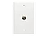 Tripp Lite Cat6a Straight Through Modular Shielded In Line Coupler RJ45 F/F - Network coupler - TAA Compliant - N235001SH6AD 1 thumbnail image