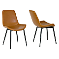Glamour Home Alary Dining Chair, Brown 1 thumbnail image