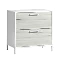 Sauder® Boulevard Café 30-1/4"W x 18-1/2"D Lateral 2-Drawer File Cabinet, White/Haze Acacia