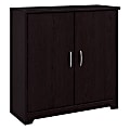 Bush Furniture Cabot Small Entryway Cabinet With Doors, Espresso Oak, Standard Delivery