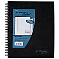 Cambridge® Limited® 30% Recycled Business Notebook, 8 1/2" x 11", 1 Subject, Legal Ruled, 96 Sheets, Black