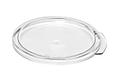 Cambro Camwear Round Food Storage Lids For 1-Qt Containers, Clear, Pack Of 12 Lids