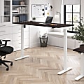 Bush Business Furniture Move 40 Series 72"W x 30"D Electric Height Adjustable Standing Desk, Black Walnut/White Powder Coat, Standard Delivery 1 thumbnail image