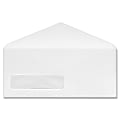 Business Source No. 9 V-flap Window Display Envelopes - Business - #9 - 24 lb - Gummed Flap - Wove - 500 / Box - White