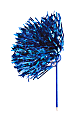 Office Depot® Brand Pom Pom Streamer Ballpoint Pen, Medium Point, 0.7 mm, Blue Barrel, Black Ink