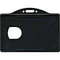 Advantus ID Card Holder - Support 3.38" x 2.13" Media - Horizontal - Black - 25 / Pack 1 thumbnail image