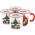 Gibson Peanuts Charlie Brown And Friends 4-Piece Stoneware Happy Holidays Mug Set, 21 Oz, White 1 thumbnail image