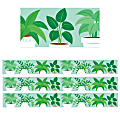 Creative Teaching Press® EZ Borders, Potted Plants, 48’ Per Pack, Set Of 3 Packs 1 thumbnail image