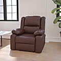 Flash Furniture Harmony Series Recliner Chair, Brown/Black 1 thumbnail image