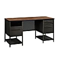 Sauder® Boulevard Café Executive Desk, Black/Vintage Oak 1 thumbnail image