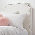 Dormify Jordyn Charging Studded Headboard, Twin/Twin XL, White 1 thumbnail image