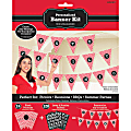 Amscan Summer Picnic Personalizable Gingham Pennant Banners, 10-1/2" x 312", Red, Pack Of 2 Banners 1 thumbnail image