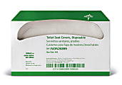 Medline Toilet Seat Cover Refills, White, 250 Sheets Per Pack, Case Of 20 Packs 1 thumbnail image