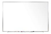 Ghent Magnetic Porcelain Dry-Erase Whiteboard, 48" x 60", Aluminum Frame With Silver Finish