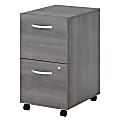 Bush Business Furniture Studio C 20-1/6"D Vertical 2-Drawer Mobile File Cabinet, Platinum Gray, Delivery