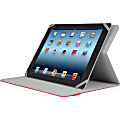 V7 Slim TUC20-10-RED-14N Carrying Case (Folio) for 10.1" iPad, Tablet - Red 1 thumbnail image