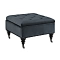 Serta® Abbot Square Tufted Ottoman, Cobalt Blue 1 thumbnail image