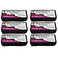 Charles Leonard Whiteboard Erasers, 5" x 2", Gray/Black, Pack Of 6 Erasers 1 thumbnail image