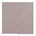 Ghent Aria Low Profile Glassboard, Magnetic, 48"H x 48"W, Square, Lilac Gray