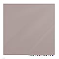 Ghent Aria Low Profile Glassboard, Magnetic, 48"H x 48"W, Square, Lilac Gray 1 thumbnail image