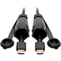 Eaton Tripp Lite Series High-Speed HDMI Cable (M/M) - 4K 60 Hz, HDR, Industrial, IP68, Hooded Connectors, Black, 12 ft. - 12 ft HDMI A/V Cable 1 thumbnail image