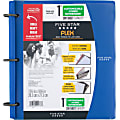 Five Star FiveStar Flex Hybrid 1" NoteBinder - 1" Binder Capacity - Letter - 8 1/2" x 11" Sheet Size - 200 Sheet Capacity - 3 x Ring Fastener(s) - Plastic - Cobalt - Durable, Notebook, Flexible - 1 Each 1 thumbnail image