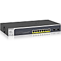 Netgear Insight Managed Smart Cloud Switch - 8 Ports - Manageable - 2 Layer Supported - Modular - 2 SFP Slots - Twisted Pair, Optical Fiber - Desktop, Wall Mountable, Rack-mountable - 5 Year Limited Warranty 1 thumbnail image