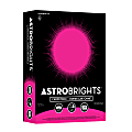 Astrobrights Color Cardstock, 8-1/2" x 11", Fireball Fuchsia, Total Qty 250 1 thumbnail image