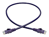 Tripp Lite Cat6 Gigabit Snagless Molded Ethernet Cable, 2', Purple