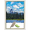 Amanti Art Eva White Gold Picture Frame, 27" x 39", Matted For 24" x 36" 1 thumbnail image