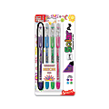 Pentel® Solar Pop Gel Pens, Fine Point, 0.6 mm, Clear Barrel, Assorted Ink Colors, Pack Of 3 Pens 1 thumbnail image
