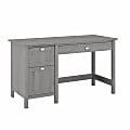 Bush Furniture Broadview 54"W Computer Desk with Drawers, Modern Gray, Standard Delivery