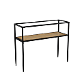 SEI Furniture Bladeston Console Table, 32”H x 39-1/2”W x 14-1/4”D, Black