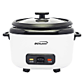 Brentwood® RC-5010W 5-Cups Uncooked/10-Cups Cooked Electric Rice Cooker with Measuring Cup and Spatula, White 1 thumbnail image