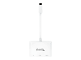 Plugable USB-C Multiport Adapter - for Notebook/Monitor - 60 W - USB Type C - 4K - 3840x 2160 - 1x USB Typ - USBCMD103 1 thumbnail image