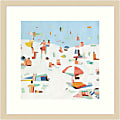 Amanti Art Summer Confetti III by Emma Scarvey Wood Framed Wall Art Print, 19”W x 19”H, Natural 1 thumbnail image
