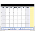 AT-A-GLANCE® QuickNotes® 13-Month Desk Pad, 22" x 17", January 2019 To January 2020