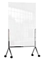 Rosseto Serving Solutions Avant Mobile Partition Standing Divider, 67" x 48", Semi- Clear 1 thumbnail image