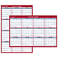 AT-A-GLANCE® Vertical/Horizontal Erasable Wall Calendar, 36" x 24", January To December 2019