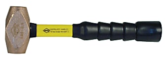 Classic Nuplaglas® Non-Sparking Brass Hammer, 1-1/2 lb Head, 12 in SG Handle 1 thumbnail image