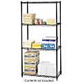 Safco® Commercial Wire Shelving, Black