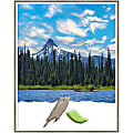 Amanti Art Lucie Silver White Wood Picture Frame, 23" x 29", Matted For 22" x 28" 1 thumbnail image