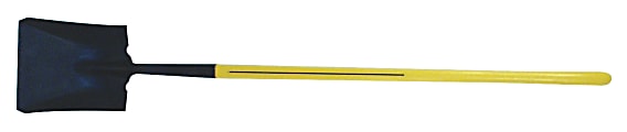 Ergo-Power® Square Point Shovel, 11-1/2 in x 9-7/8 in Blade, 48 in Fiberglass Straight Handle