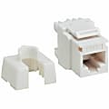 Eaton Tripp Lite Series Cat6a Keystone Jack, 4PPoE Compliant, 110/Krone, 568A/B, RJ45 Ethernet, White, TAA, N238001WH6A 1 thumbnail image