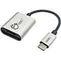 SIIG USB-C 2-in-1 Card Reader for SD & Micro SD - Silver - 2-in-1 - SD, SDHC, SDXC, TransFlash, microSD, microSDHC, microSDXC, MultiMediaCard (MMC) 1 thumbnail image