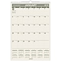 AT-A-GLANCE® Recycled Monthly Wall Calendar, 15 1/2" x 22 3/4", 100% Recycled, January To December 2019